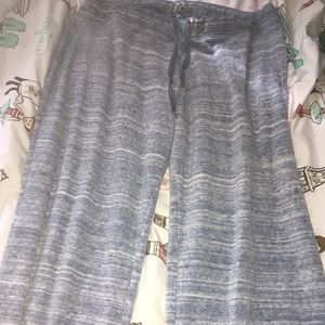 Blue and white sweatpants